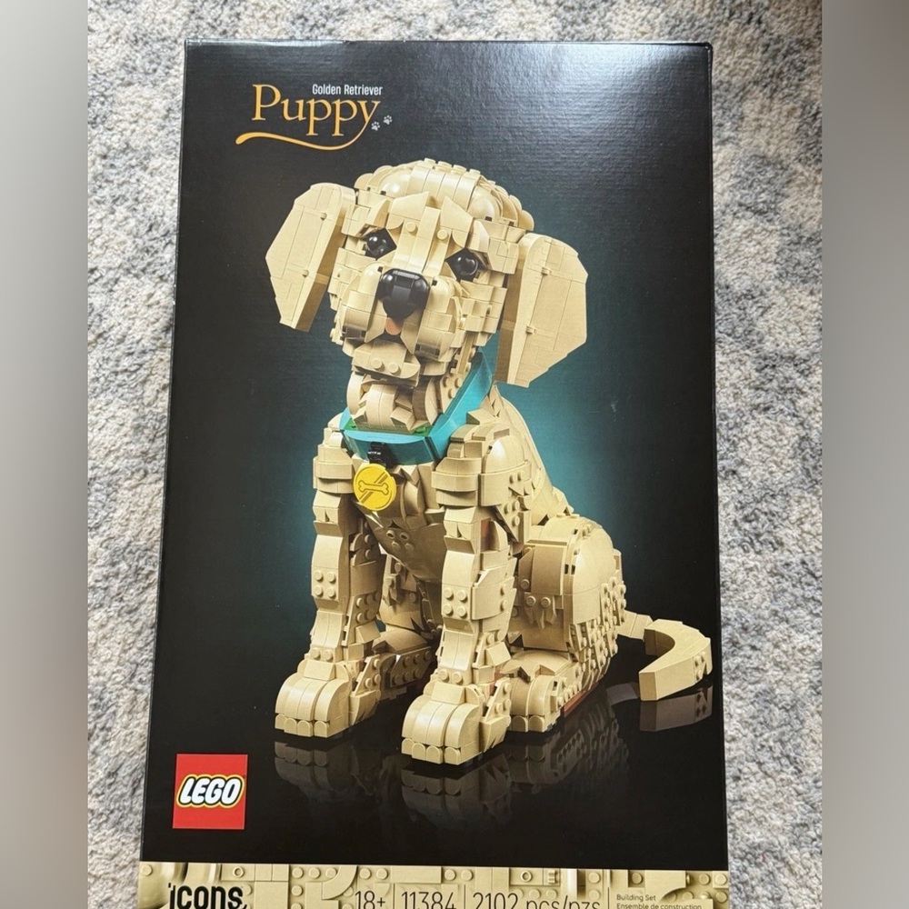 Lego 11384 ICONS Golden Retriever Puppy 2102 pcs - New, Sealed - BRAND NEW